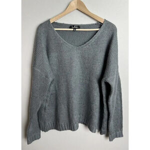 Lulu’s Knit V-Neck Sweater Size M/L Acrylic Style AKT2008B Women’s